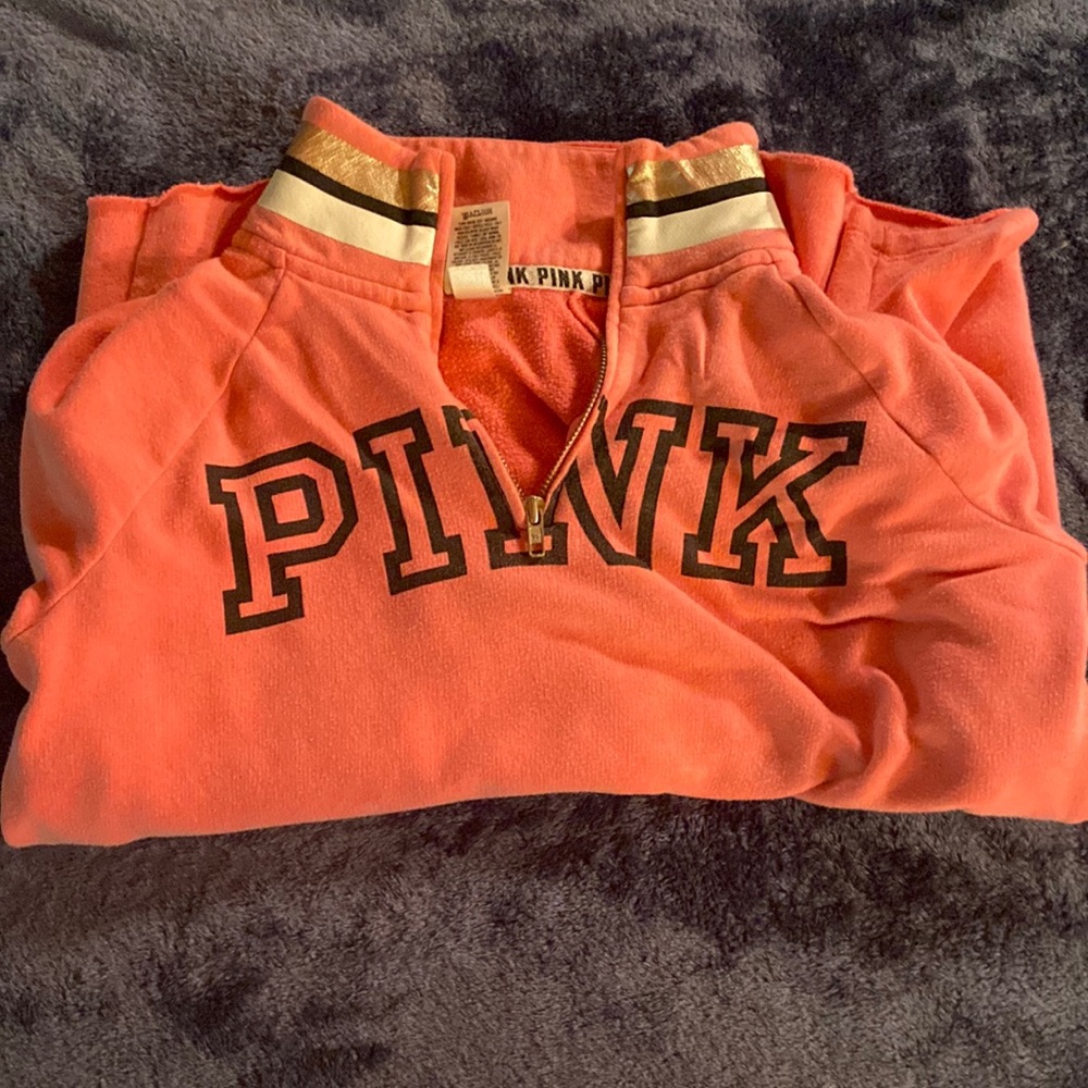 Long sleeve pink pull over